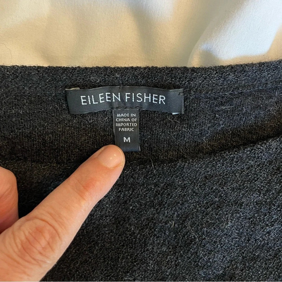 Eileen Fisher Wool Shift
Dress charcoal grey office wear church holidays size M - Picture 7 of 11